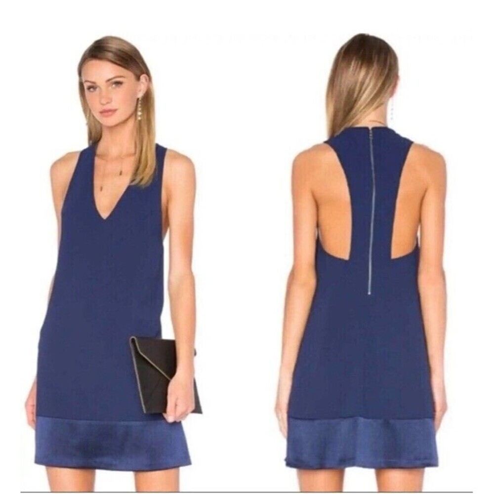 Alice + Olivia Daralee Trapeze Dress | Navy Blue | XS​​​